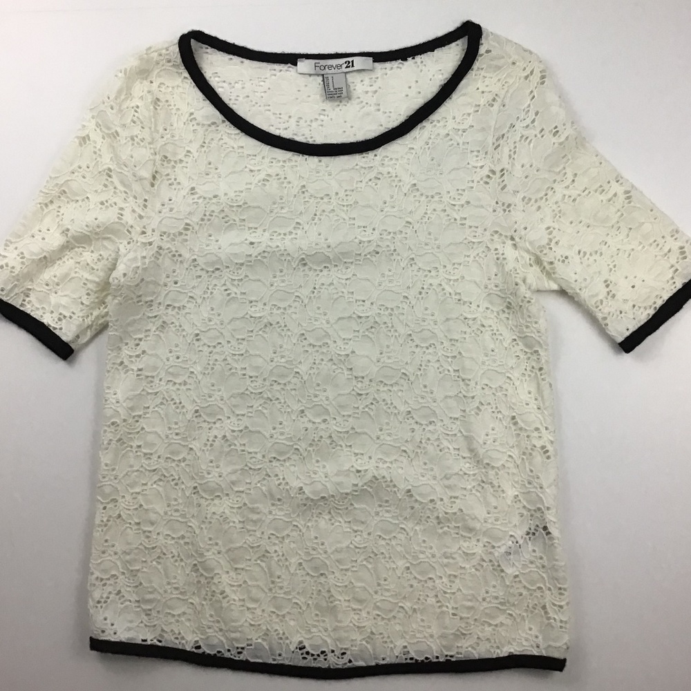 Forever21 Floral Lace Shirt